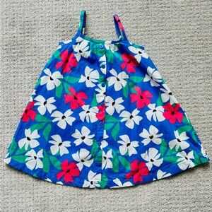 Hanna Andersson Blue Floral Kids Dress